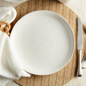 Carmel Ceramica LILY VALLEY DINNER PLATE White