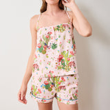 Printfresh DESERT DREAM CAMI SHORTS SET Pink Cactus