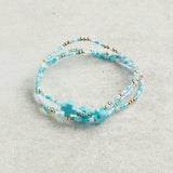 eNewton Design EGIRL HOPE UNWRITTEN SIGNATURE CROSS BRACELET SPRING 5.5" Man I Teal Like a Woman
