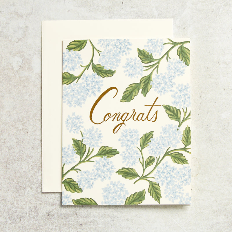 Rifle Paper Co HYDRANGEA CONGRATS CARD