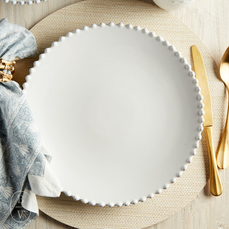 Casafina by Costa Nova PEARL DINNER PLATE White