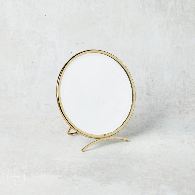 Creative Co-op FOLDING BRASS MIRROR