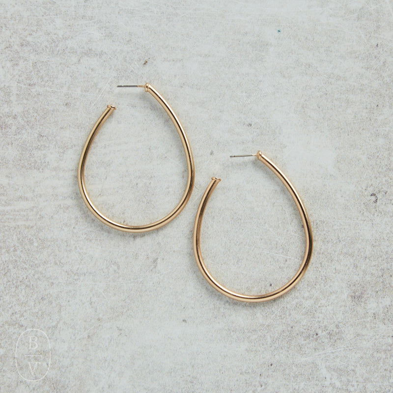 CV Designs GOLD STUD TEARDROP EARRINGS - CVTDGS