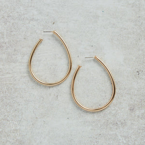 CV Designs GOLD STUD TEARDROP EARRINGS - CVTDGS