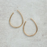 CV Designs GOLD STUD TEARDROP EARRINGS - CVTDGS
