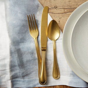 Mepra PERLA 5 PIECE PLACE SETTING Peltro Oro