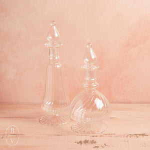 Creative Co-op PRESSED GLASS DECANTER