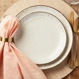 Casafina by Costa Nova TAORMINA SALAD PLATE White_Gold