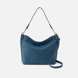 Hobo PIER SHOULDER BAG Pebbled Leather Peacock Feather