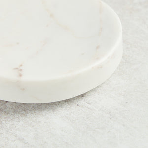 Creative Co-op ROUND MARBLE SOAP DISH