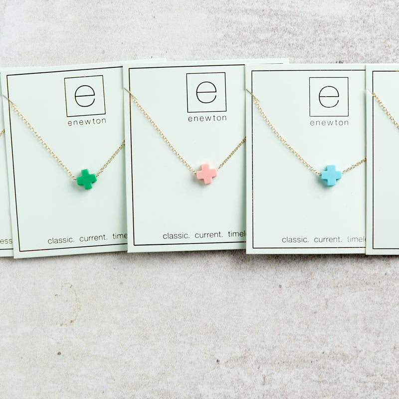eNewton Design SIGNATURE CROSS NECKLACE