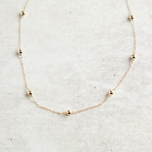 eNewton Design SIMPLICITY CHAIN CHOKER NECKLACE Classic Gold 4mm