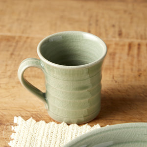 Simon Pearce BELMONT MUG Crackled Celadon
