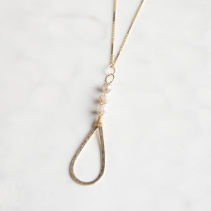 Ellen Hays Jewelry TEARDROP PENDANT N1967GS NECKLACE