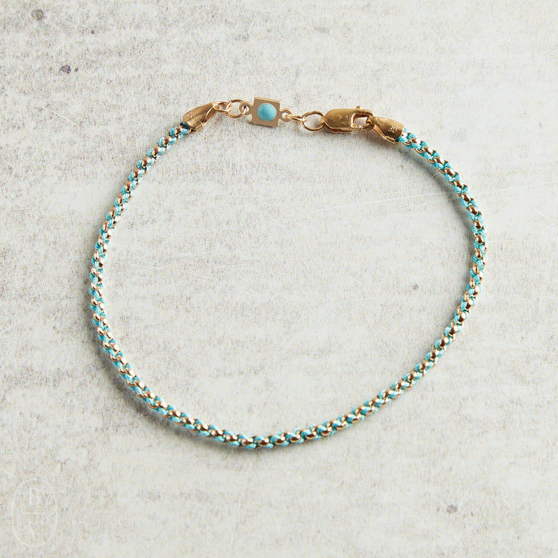 eNewton Design HOPE TOGETHER BRACELET Turquoise