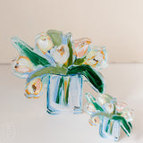 Lauren Dunn ACRYLIC BLOOM BLOCK White Tulips