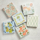 Boston International WATERCOLOR COAST DIAMONDS COCKTAIL NAPKINS