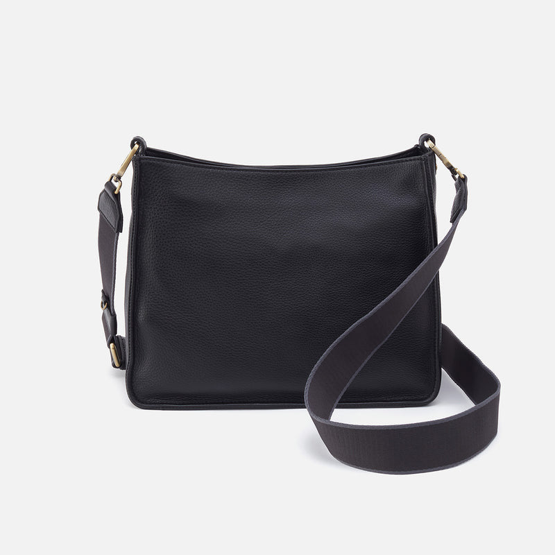 Hobo CASS CROSSBODY BAG Black Pebbled Leather