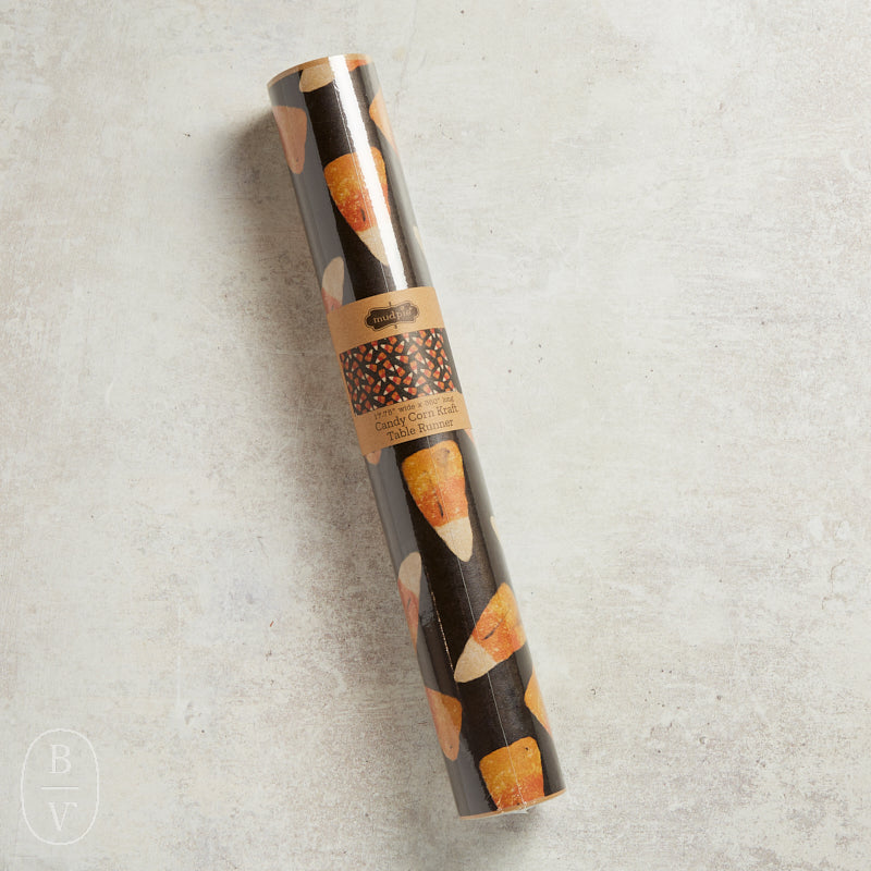 Mudpie CANDY CORN KRAFT PAPER TABLE RUNNER