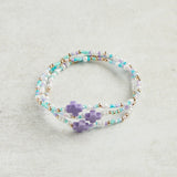 eNewton Design EGIRL HOPE UNWRITTEN SIGNATURE CROSS BRACELET SPRING 5.5" How Do You Lilac Me Now?
