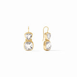 Julie Vos AQUITAINE EARRINGS Clear Crystal