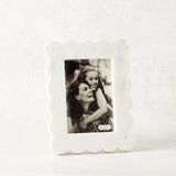 Mudpie SCALLOPED MARBLE FRAME 4x6