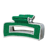 Ink and Alloy LOLA HAIR CLIP Kelly Green Piped Edges