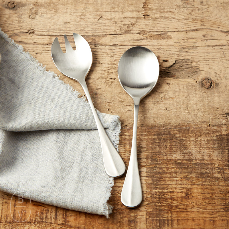 Casafina by Costa Nova NAU 2 PIECE SALAD SERVING SET Brushed