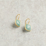 Elyssa Bass Designs CUSHION CUT EARRINGS Amazonite