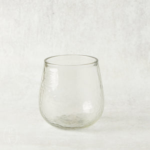 Zodax ARTISAN HAMMERED STEMLESS WINE GLASS