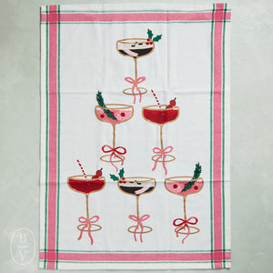 TAG COCKTAIL TOWER DISHTOWEL