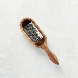 Bloomingville ACACIA WOOD STAINLESS STEEL GRATER
