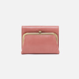 Hobo ROBIN COMPACT WALLET SS25 Rose Polished Leather
