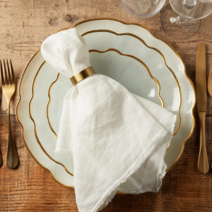 Casafina by Costa Nova FRANCESCA SCALLOPED GLASS CHARGER PLATE