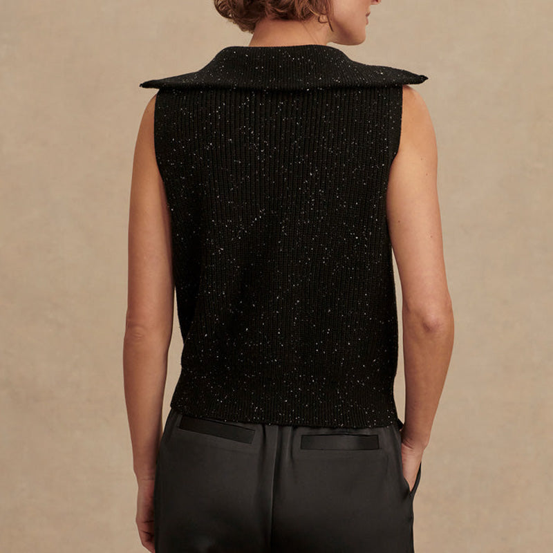 Varley HALLY HALF ZIP RIB VEST