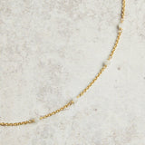 Elyssa Bass Designs SMALL BEADED NECKLACE Moonstone