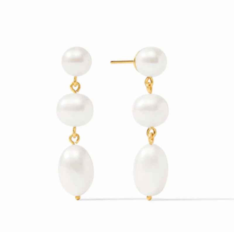Julie Vos ASTOR TIER EARRINGS Pearl