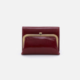 Hobo ROBIN COMPACT WALLET Polished Leather Saddleberry
