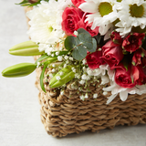 Mudpie WOVEN WICKER SCALLOP TRAY
