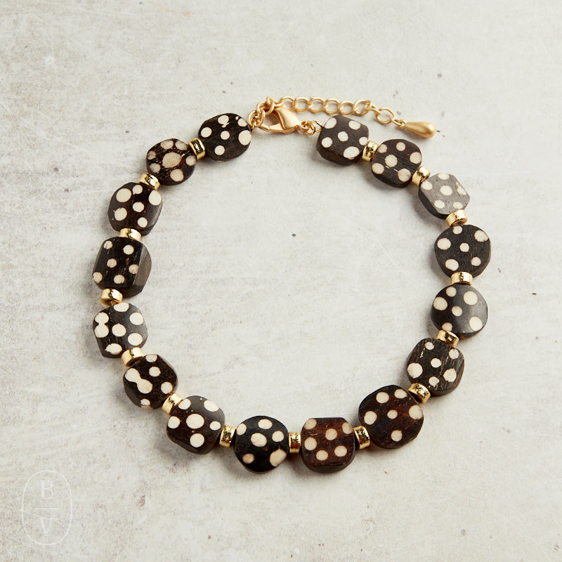 Virtue STUDDED TRIBAL DISC NECKLACE Polka Dot