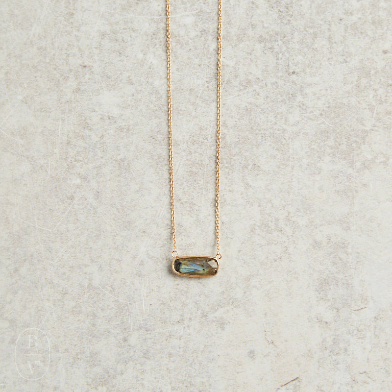 Elyssa Bass Designs RECTANGLE BAR NECKLACE