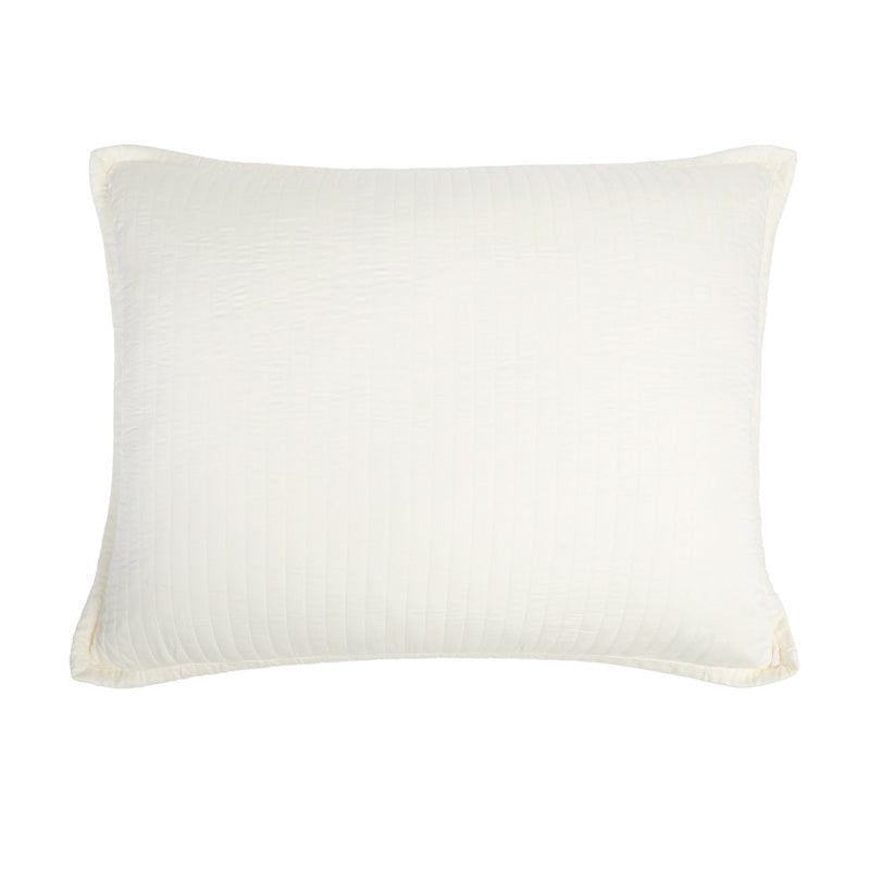 Pom Pom At Home CARLYLE BIG PILLOW WITH INSERT Ivory 28x36