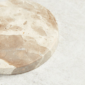 Mudpie TAN MARBLE COASTER SET