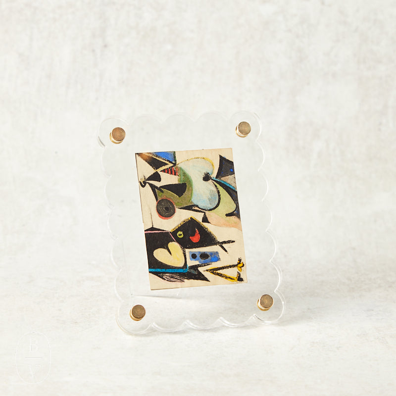 Mudpie SCALLOP ACRYLIC FRAME Rectangle