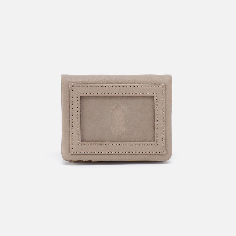 Hobo LUMEN MINI WALLET Pebbled Leather Taupe