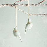 Creative Co-op RESIN GLITTER BIRD ORNAMENT