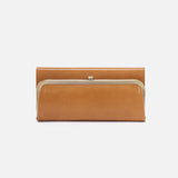 Hobo RACHEL CONTINENTAL WALLET - SPRING 24 Natural Polished Leather