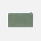 Hobo JILL LARGE BIFOLD WALLET SS25 Jade Polished Leather