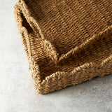 Mudpie WOVEN WICKER SCALLOP TRAY