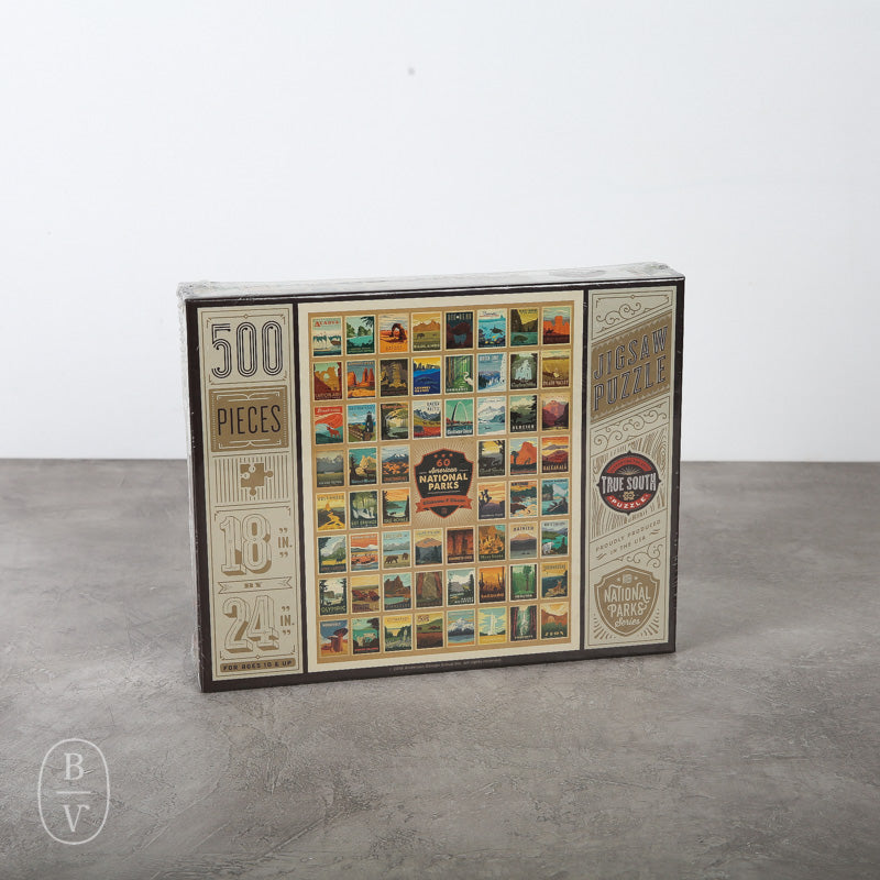 True South Puzzle Company NATIONAL PARKS WILDERNESS AND WONDER PUZZLE